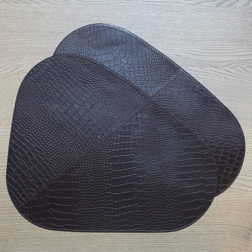 Placemats Leer Bruin Croco