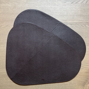 Placemats Leer Bruin Effen (2 stuks)