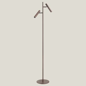 Leeslamp 2 spots, brons