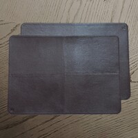 Placemats Leer Bruin Effen (2 stuks)
