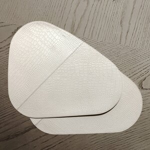 Placemats Leer Beige Croco