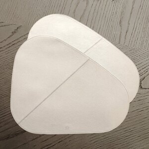 Placemats Leer Beige Effen