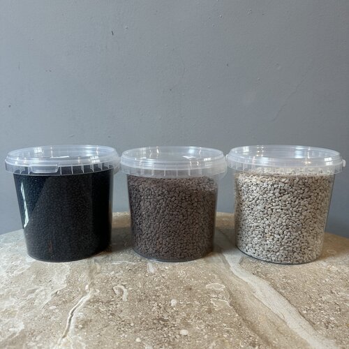 Windlicht Beige met Amber glas Tafelmodel