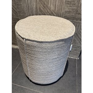 Hocker beige/zand geweven stof