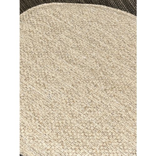 Hocker zand/beige geweven stof