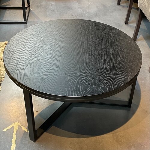 Salontafel Kiki Zwart Rond 80cm  H47