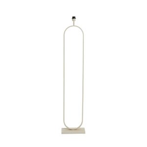 Vloerlamp ovaal creme