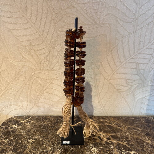 Ketting op voet  bruin