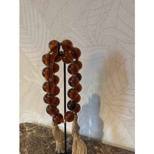 Ketting op voet warm oranje