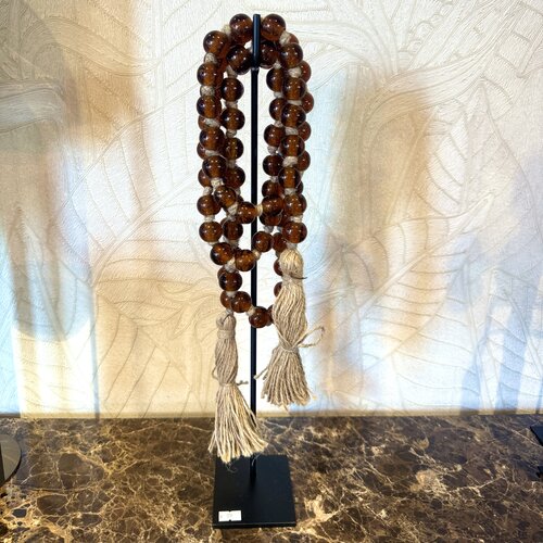 Ketting op voet warm oranje