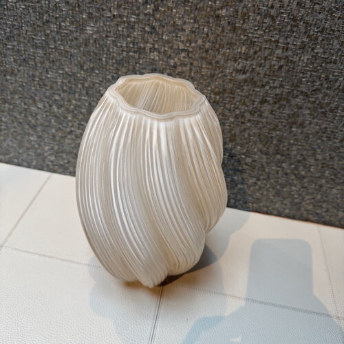 Glazen Vaas Parelmoer