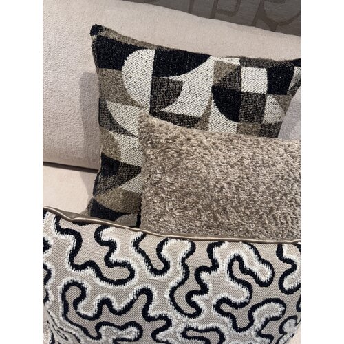 Kussens set van 3 Japandi Bruin