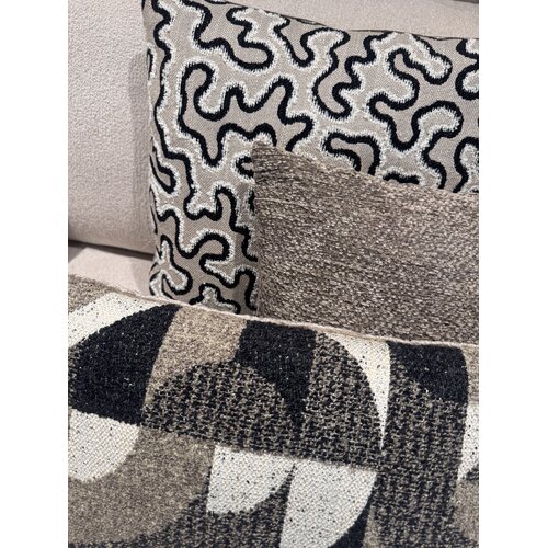 Kussens set van 3 Japandi Bruin