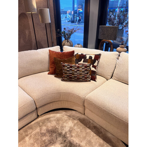 SJIEK Kussens Bordeaux, Oker, Bruin set van 3