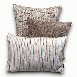 SJIEK Kussen Japandi Bruin -Taupe set van 3