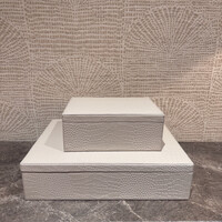 Lederen opbergboxen Rechthoek