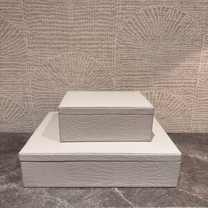 Lederen opbergboxen Rechthoek