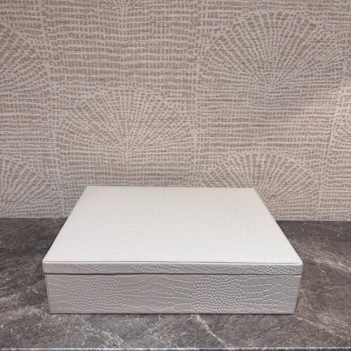 Lederen opbergboxen  rechthoek