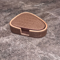 Onderzetters Leder Brons Organic