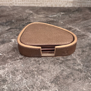 Onderzetters Leder Brons Organic