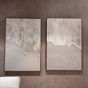 Wandschilderij Canvas Beige