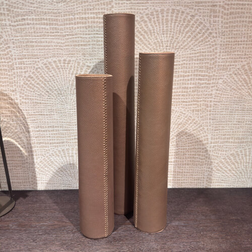 Vaas Brons Leer Cilinder
