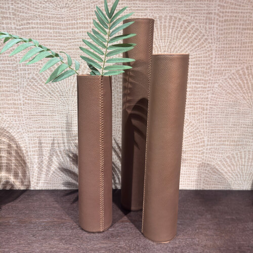 Vaas Brons Leer Cilinder