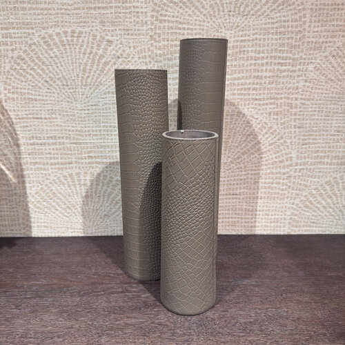 Vaas Taupe Leer Cilinder