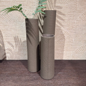 Vaas Taupe Leer Cilinder