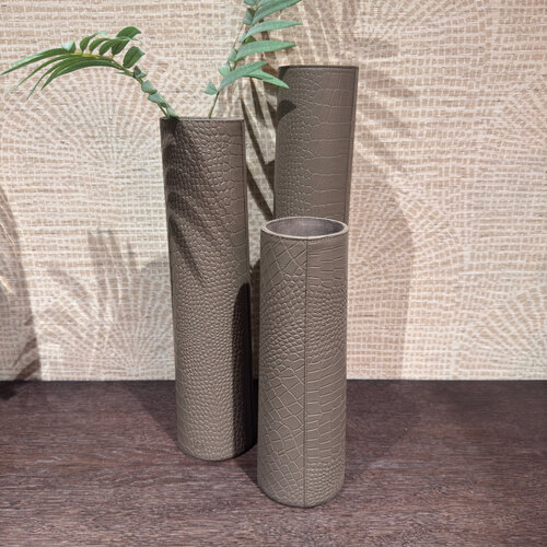 Vaas Taupe Leer Cilinder