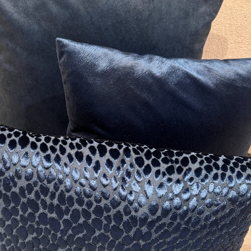 SJIEK Kussens Blauw Velours