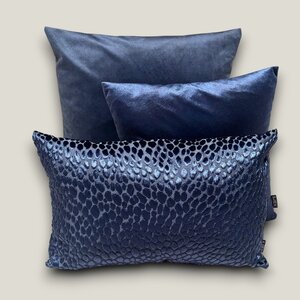 SJIEK Kussens Blauw Velours