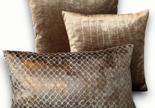 Kussens Bruin / Brons / Koper