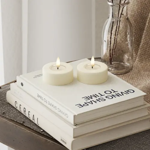 Deluxe Led kaars  waxine  groot