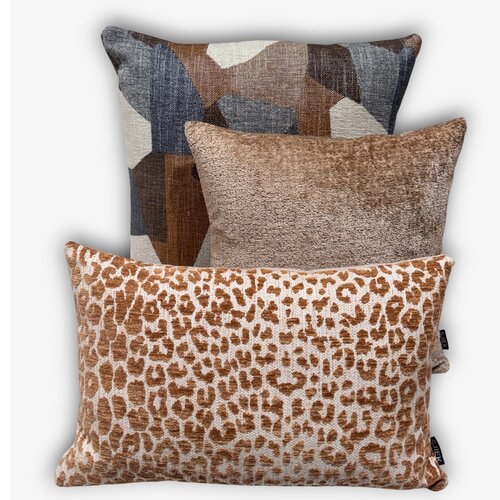 SJIEK Kussens set van 3 Japandi Warm Camel