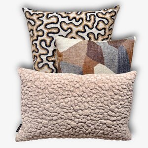 SJIEK Kussens  set van 3 Japandi Warm Camel