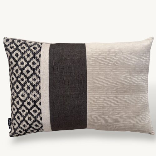 SJIEK Kussen Beige Bruin Rechthoek