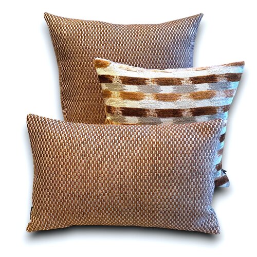 SJIEK Kussens  set van  3 Warm Oranje