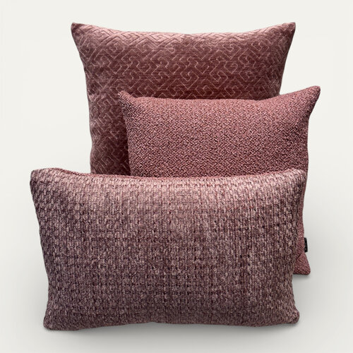 SJIEK Kussen Oud Roze set van 3 -