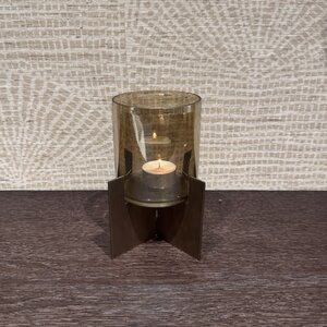 Windlicht Brass op Kruisvoet