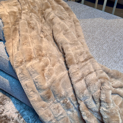 Bontplaid Warm Beige Patroon