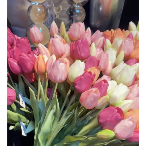 Tulpen  bosje, fel roze