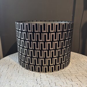 SJIEK Lampenkap zwart/champagne