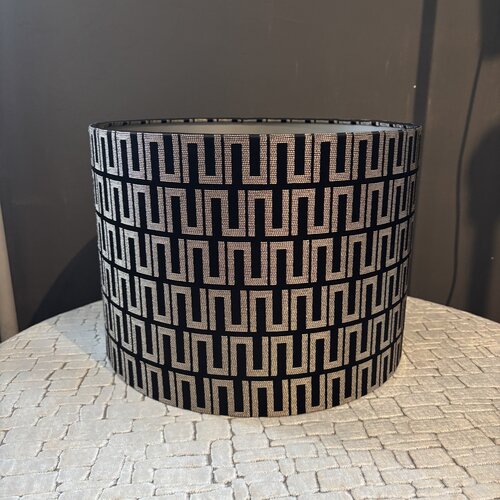 SJIEK Lampenkap zwart/champagne