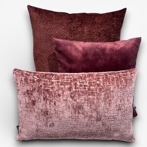 SJIEK Kussen Burgundy set van 3