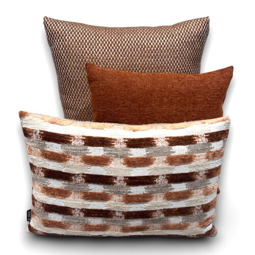 SJIEK Kussens  set van  3 Warm Oranje