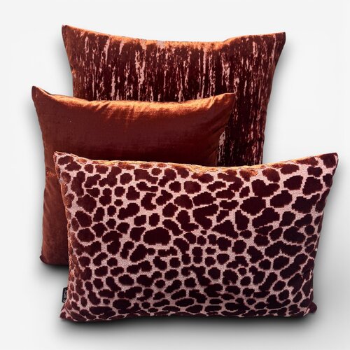 SJIEK Kussens Donker Oranje set van 3