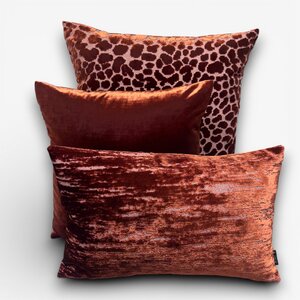 SJIEK Kussens Donker Oranje set van 3