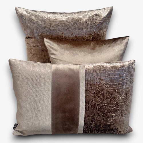 SJIEK Kussen Champagne set van 3