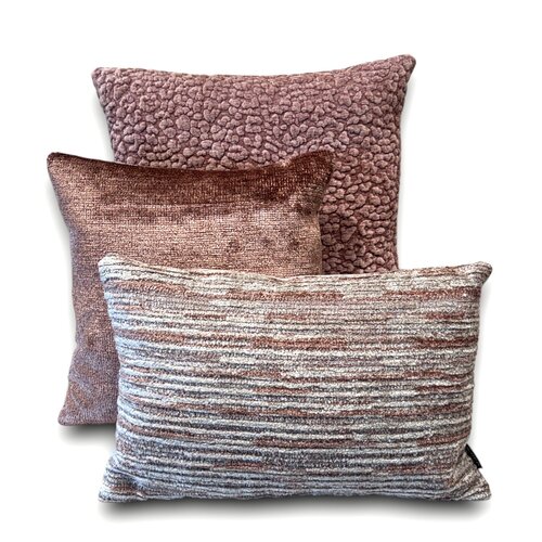 SJIEK Kussen Poeder Roze set van 3